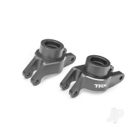 Carriers, stub axle (grey-anodised 6061-T6 aluminium) (rear) (left & right)