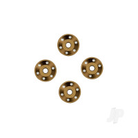 Wheel washers, machined aluminium, bronze (4)