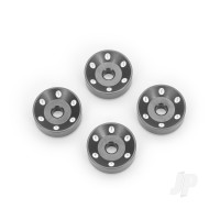 Wheel washers, machined aluminium, Grey (4)
