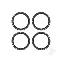Beadlock rings, black (machined aluminium) (4)