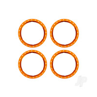 Beadlock rings, orange (machined aluminium) (4)