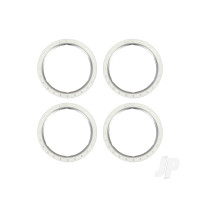 Beadlock rings, silver (machined aluminium) (4)