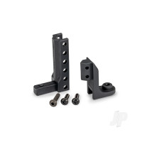 Hitch, boat trailer (top & bottom)/ 3x12mm BCS (Black stainless) (2)