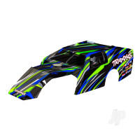 Body, Slash Modified, Green (painted, decals applied) (assembled with front & rear body mounts and body support for clipless mounting)