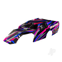 Body, Slash Modified, Pink (painted, decals applied) (assembled with front & rear body mounts and body support for clipless mounting)
