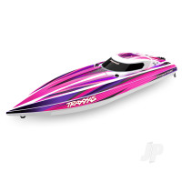 Disruptor 4S VXL 1:10 26in Electric Brushless Race Boat with Rapid Right, Pink (+ TQ 2-ch, VXL-4S Marine, Velineon 540XL)