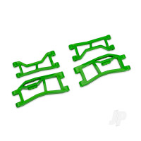 Suspension arms, rear (upper left (1), upper right (1), lower left (1), lower right (1)) (green) (for use with #10790 Mini Maxx WideMaxx suspension kit)