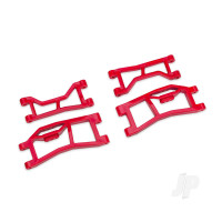 Suspension arms, rear (upper left (1), upper right (1), lower left (1), lower right (1)) (red) (for use with #10790 Mini Maxx WideMaxx suspension kit)