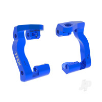 Caster blocks (c-hubs), 6061-T6 aluminium (Blue-anodised) (left & right)