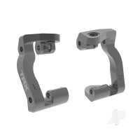 Caster blocks (c-hubs), 6061-T6 aluminium (Grey-anodised) (left & right)
