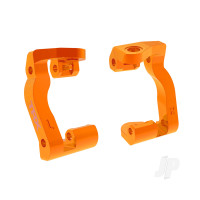 Caster blocks (c-hubs), 6061-T6 aluminium (Orange-anodised) (left & right)