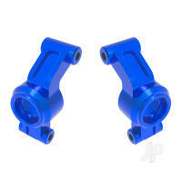Carriers, stub axle, 6061-T6 aluminium (Blue-anodised) (left & right)