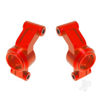 Carriers, stub axle, 6061-T6 aluminium (Red-anodised) (left & right)