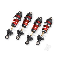 Shocks, GTR long, Red-anodised, PTFE-coated bodies with TiN shafts (assembled with springs) (4 pcs)