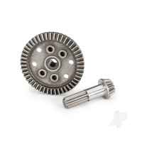 Ring gear, differential, 47-tooth, pinion gear, differential, 12-tooth (planetary) (front)