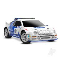Mini Rally VXL Ford RS200 4WD RTR, White (+ TQi 2-ch, VXL-3S, 2S LiPo, USB-C Charger, Clipless Body)