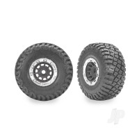1.4" Grey & Chrome Wheels w/ BFG Mud-Terrain Tyres (2)