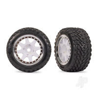 White Front Mini Rally Wheels with Rally Tires (2)