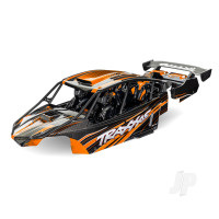 Body, Funco Pro Scale Sand Car, orange (painted, decals applied) (assembled with front & rear body supports for clipless mounting, roll cage & interior)