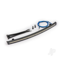 LED light bar, roof (curved, high-voltage) (44 white LEDs (single row), 180mm wide)