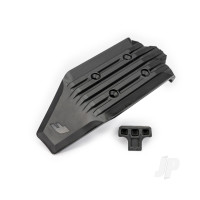 Skid plate, front (1)/ rubber impact cushion (1)