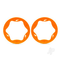 Beadlock rings, rear, orange (4.3") (2)