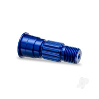 Stub axle, front, 6061-T6 aluminium (blue-anodised)