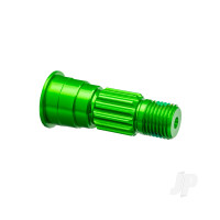 Stub axle, front, 6061-T6 aluminium (green-anodised)