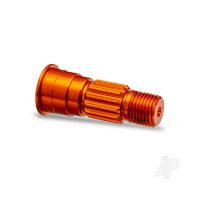 Stub axle, front, 6061-T6 aluminium (orange-anodised)
