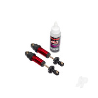 Shocks, GT-Maxx, front, aluminium, red-anodised (fully assembled w/o springs) (2)