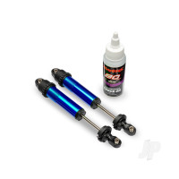 Shocks, GT-Maxx, rear, aluminium, blue-anodised (fully assembled w/o springs) (2)