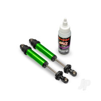 Shocks, GT-Maxx, rear, aluminium, green-anodised (fully assembled w/o springs) (2)