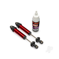 Shocks, GT-Maxx, rear, aluminium, red-anodised (fully assembled w/o springs) (2)