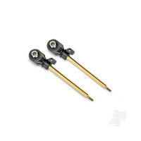 Shock shafts, GT-Maxx, 72mm (assembled with rod ends & hollow balls) (TiN-coated) (2)