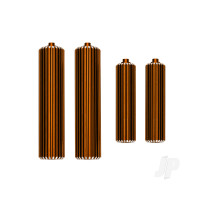 Reservoirs, shocks (6061-T6 aluminium, orange-anodised) (front (2), rear (2))