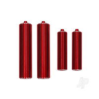 Reservoirs, shocks (6061-T6 aluminium, red-anodised) (front (2), rear (2))
