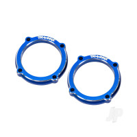 Retainer, LED light pod (blue-anodised 6061-T6 aluminium) (2)