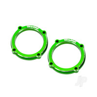 Retainer, LED light pod (green-anodised 6061-T6 aluminium) (2)