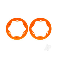 Beadlock rings, front, orange (3.5") (2)