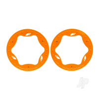 Beadlock rings, rear, orange (3.9") (2)