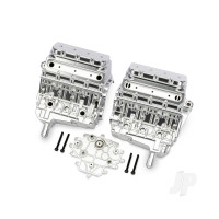 Engine block, satin chrome, 3x25mm CS (4)