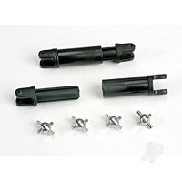 Half shafts (internal-splined (2 pcs) / external-splined (2 pcs)) / metal U-joints (4 pcs)