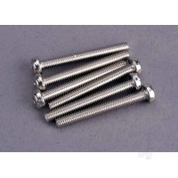 Screws, 3x25mm roundhead machine (6 pcs)
