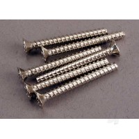 Screws, 3x28mm countersunk self-tapping (6 pcs)