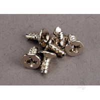Screws, 3x6mm countersunk self-tapping (6 pcs)