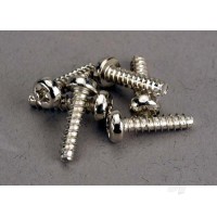 Screws, 3x12mm roundhead self-tapping (6 pcs)