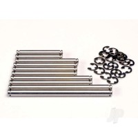 Suspension pin Set, stainless Steel (with E-clips)