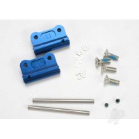Mounts, suspension arm (Blue-anodised 6061-T6 aluminium) (Rear) (+- 1-degree) (left & right)
