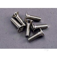 Screws, 3x10mm countersunk machine (6 pcs)
