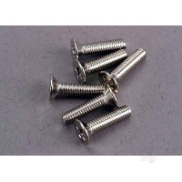Screws, 3x12mm countersunk machine (6 pcs)